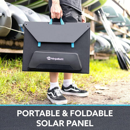 120W Foldable Portable Solar Panel with USB, Type C & DC Outputs P3125