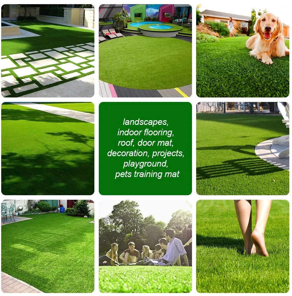 1.38" Pile Height 6FTx14FT Artificial Grass X4600