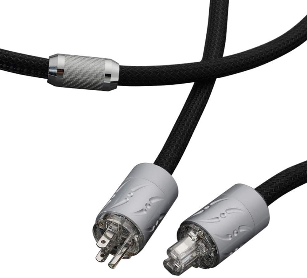Audiophile Power Cable Copper AC Mains Cord with Rhodium Plated Connector I7461