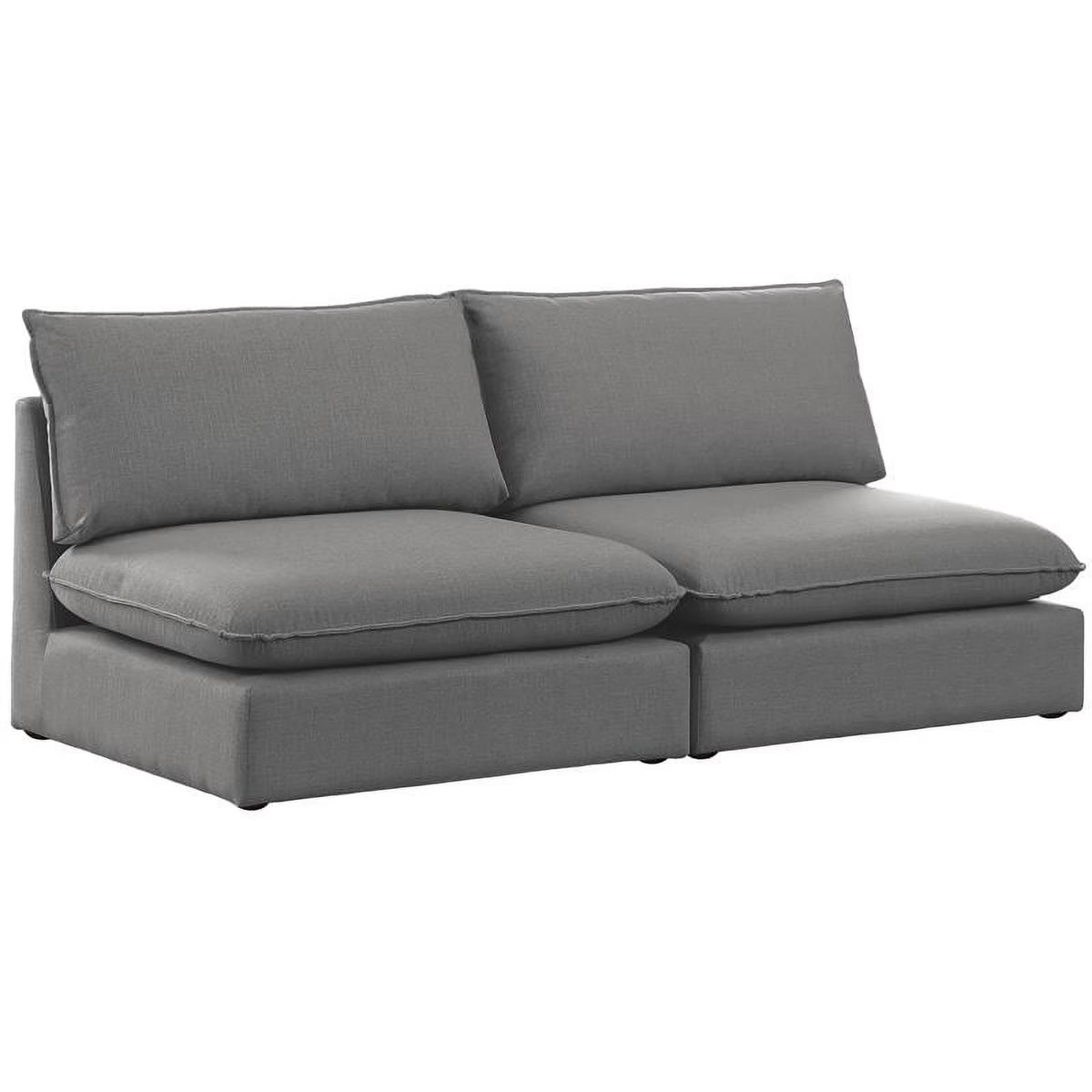 Grey Linen Textured Modular Sofa B644731