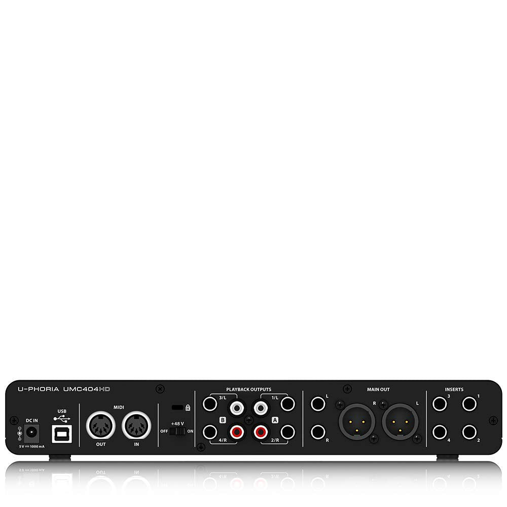 4x4 USB Audio/MIDI Interface with Mic Preamplifiers F531063