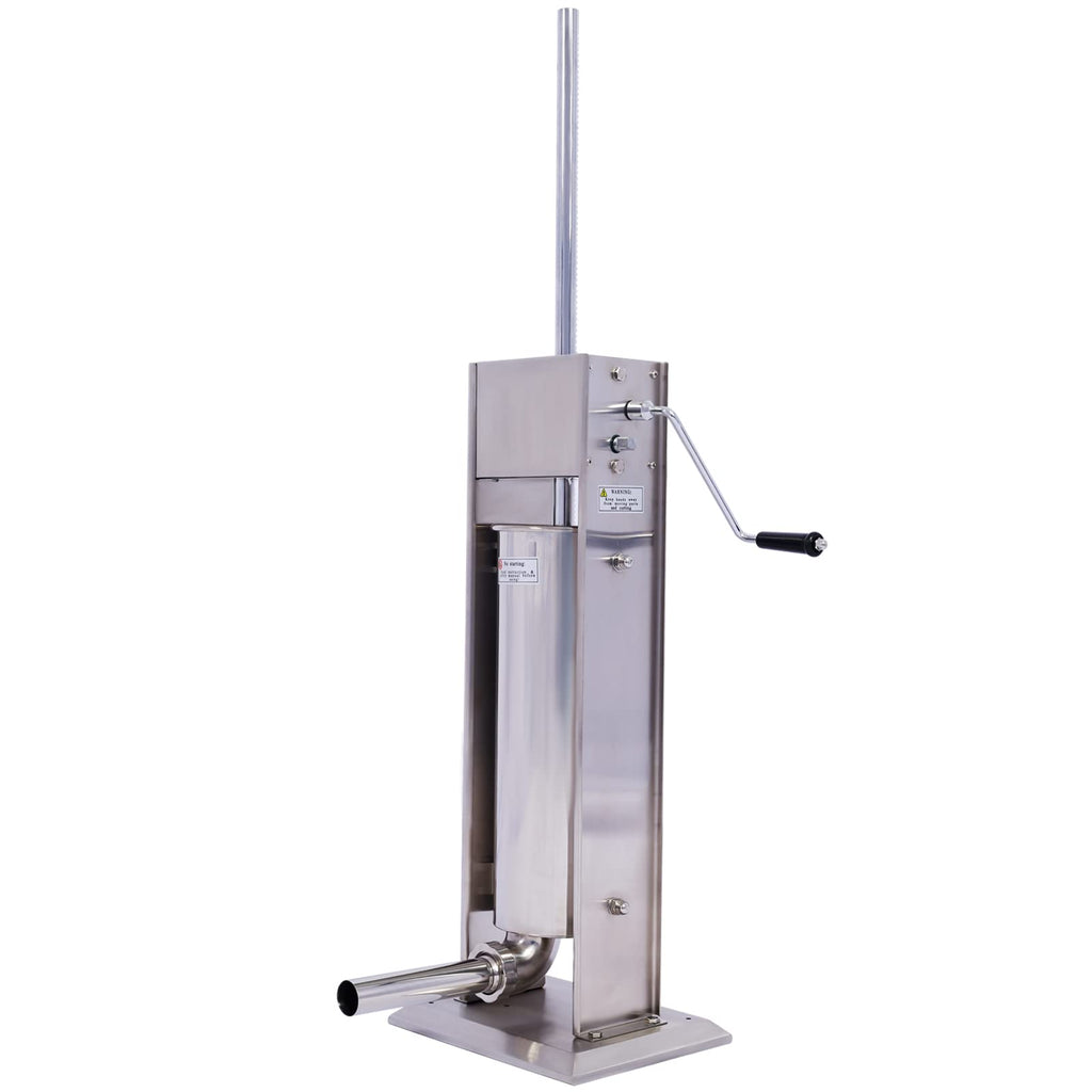 Stainless Steel 15LB Vertical Sausage Stuffer with 4 Stuffing Tubes F149960