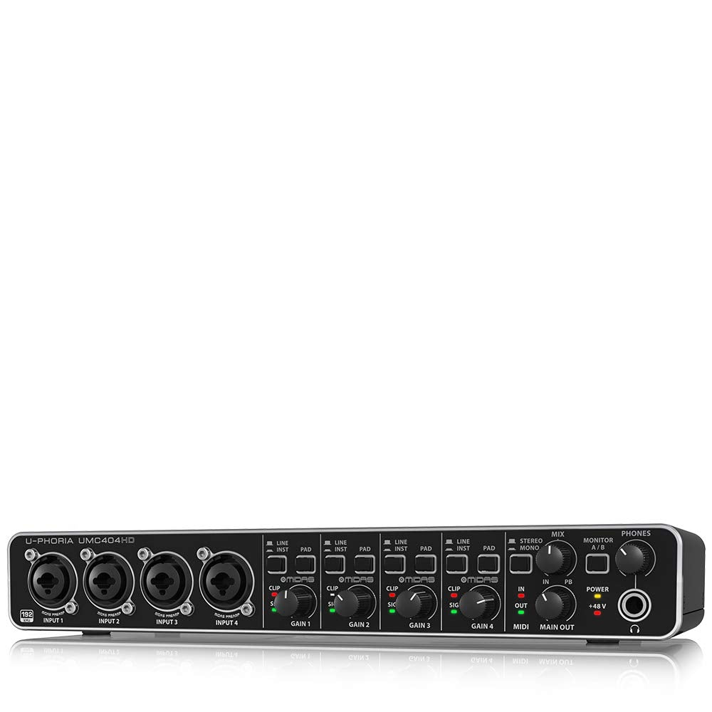4x4 USB Audio/MIDI Interface with Mic Preamplifiers F531063