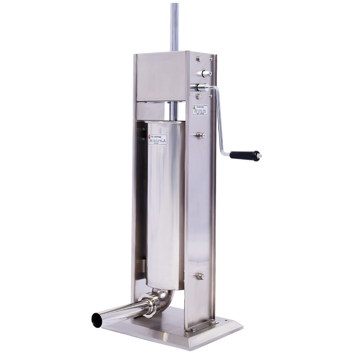 Stainless Steel 15LB Vertical Sausage Stuffer with 4 Stuffing Tubes F149960