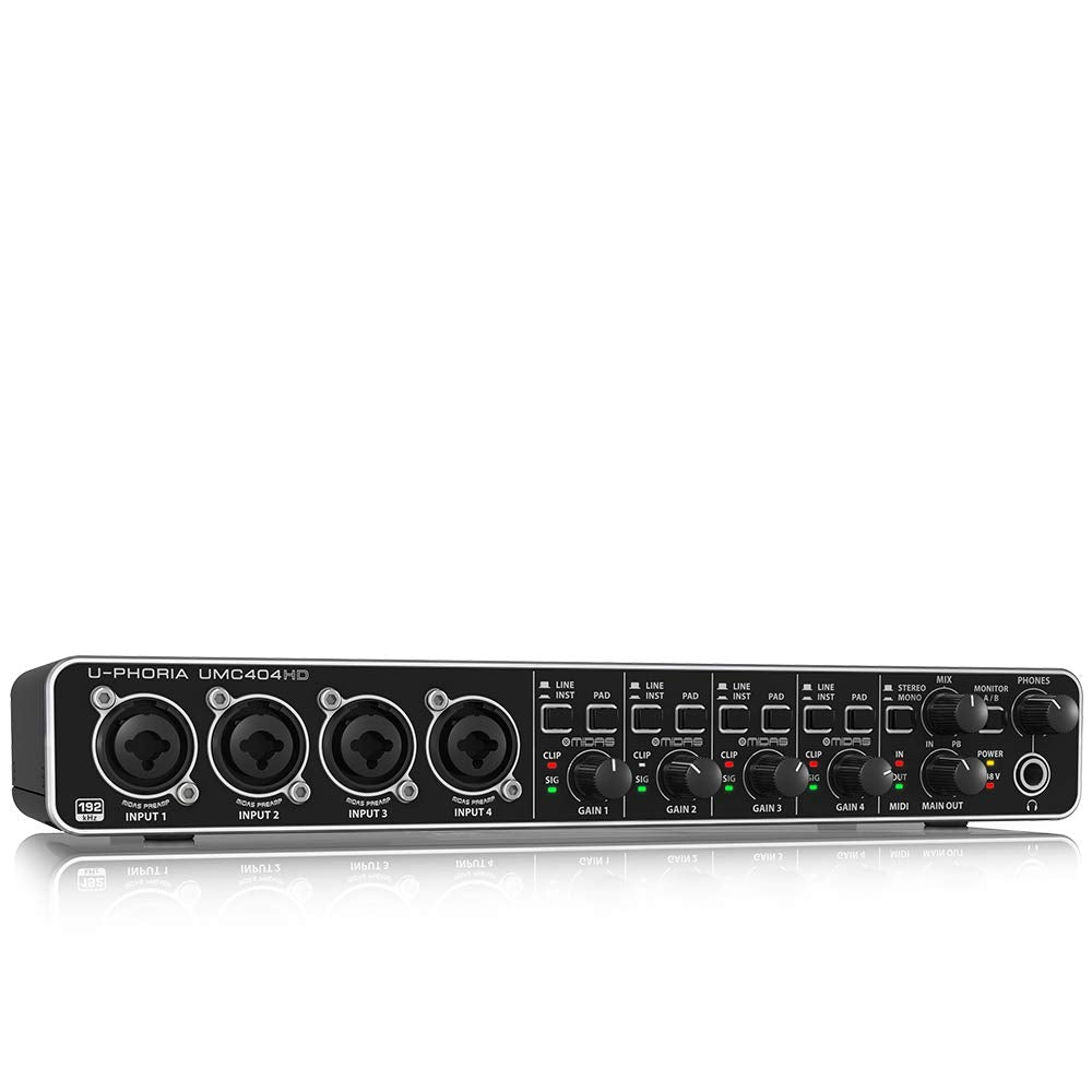 4x4 USB Audio/MIDI Interface with Mic Preamplifiers F531063