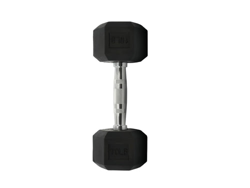 10LB Rubber Hex Dumbbells Set of 2 N8189