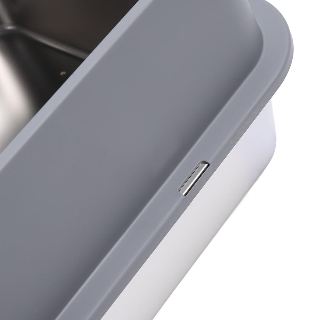 Stainless Steel Enclosed Cat Litter Box with Lid Y412635