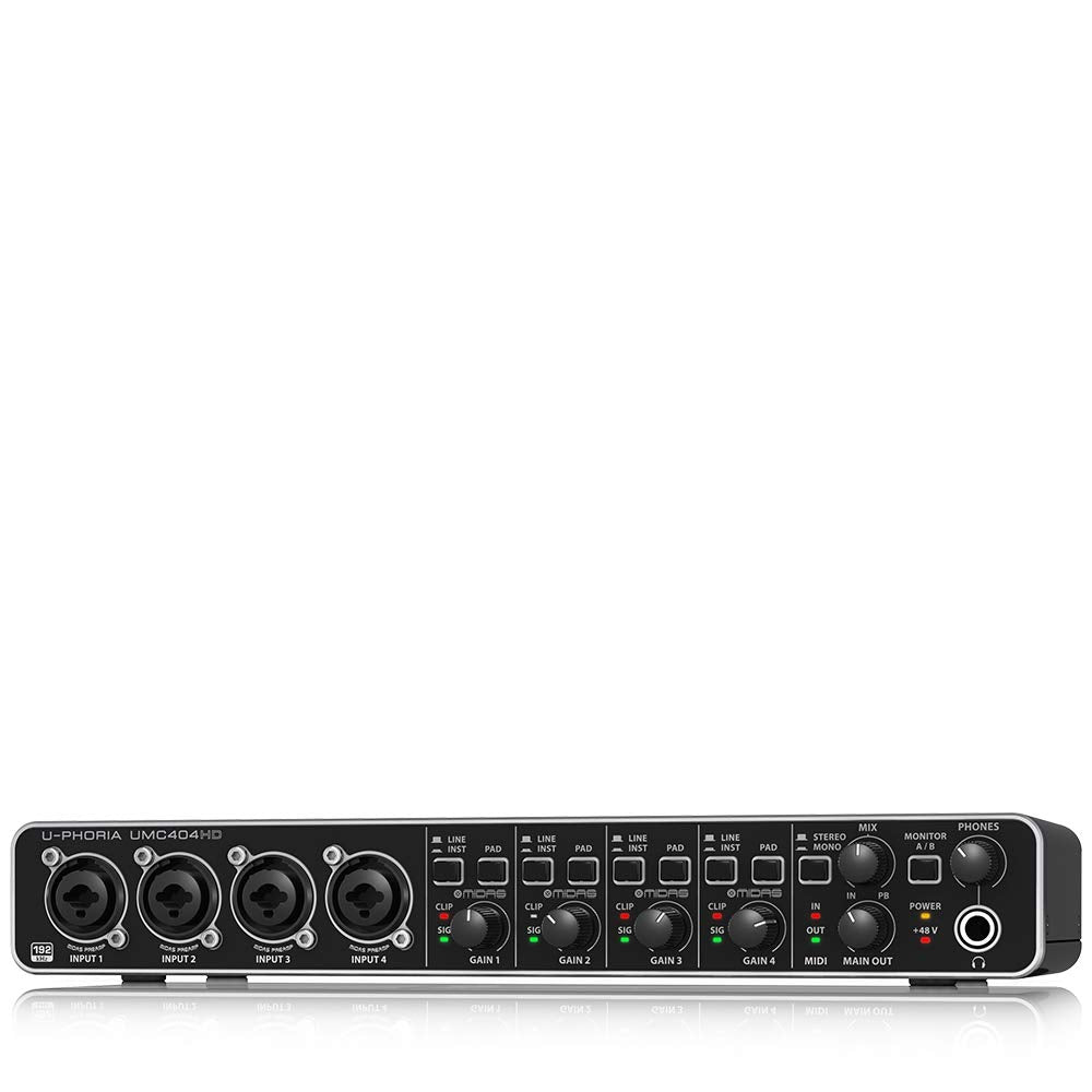 4x4 USB Audio/MIDI Interface with Mic Preamplifiers F531063