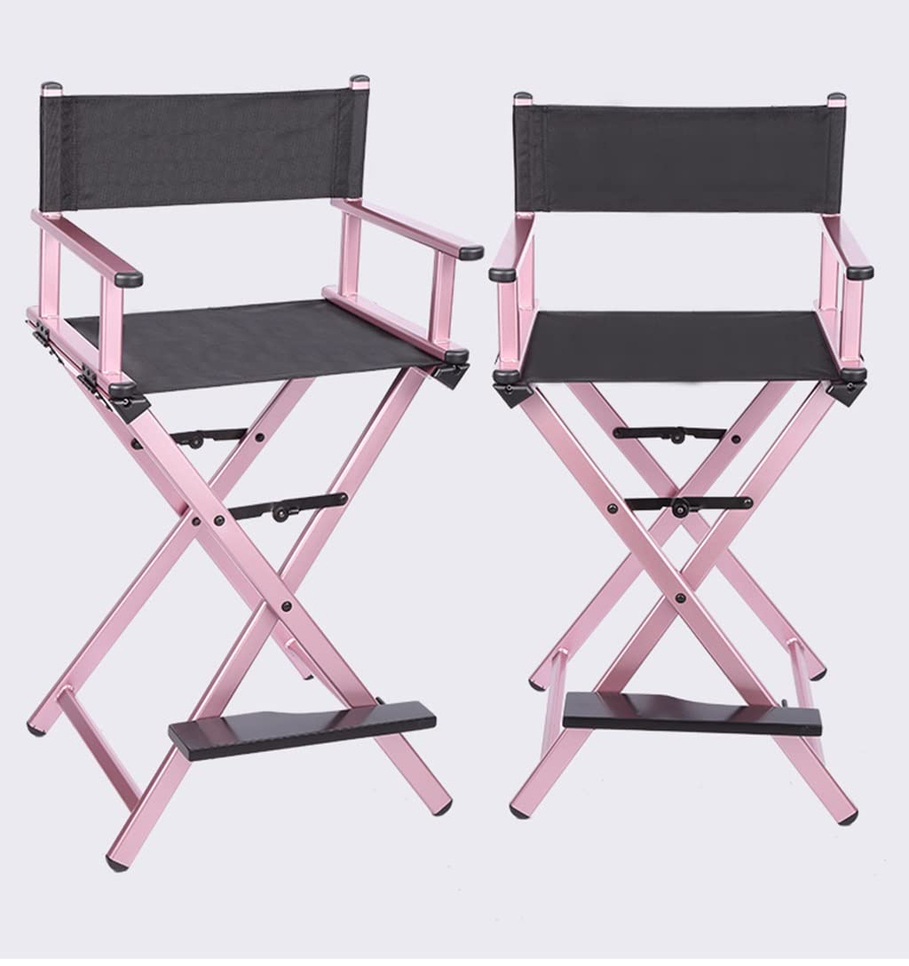 Pink Folding Aluminum Makeup Artist Chair M910942