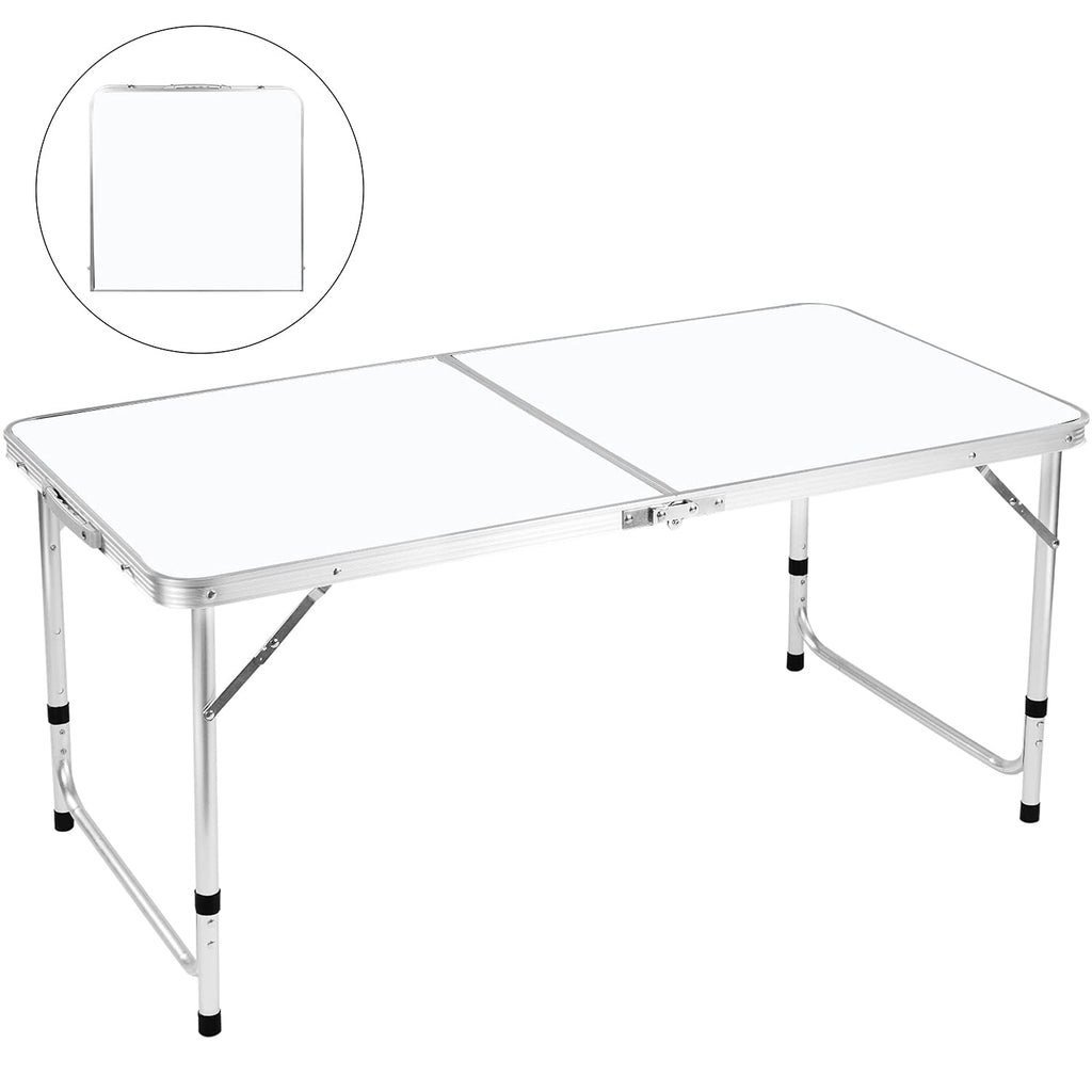 4 FT Aluminum Height Adjustable Folding Camping Table B963058