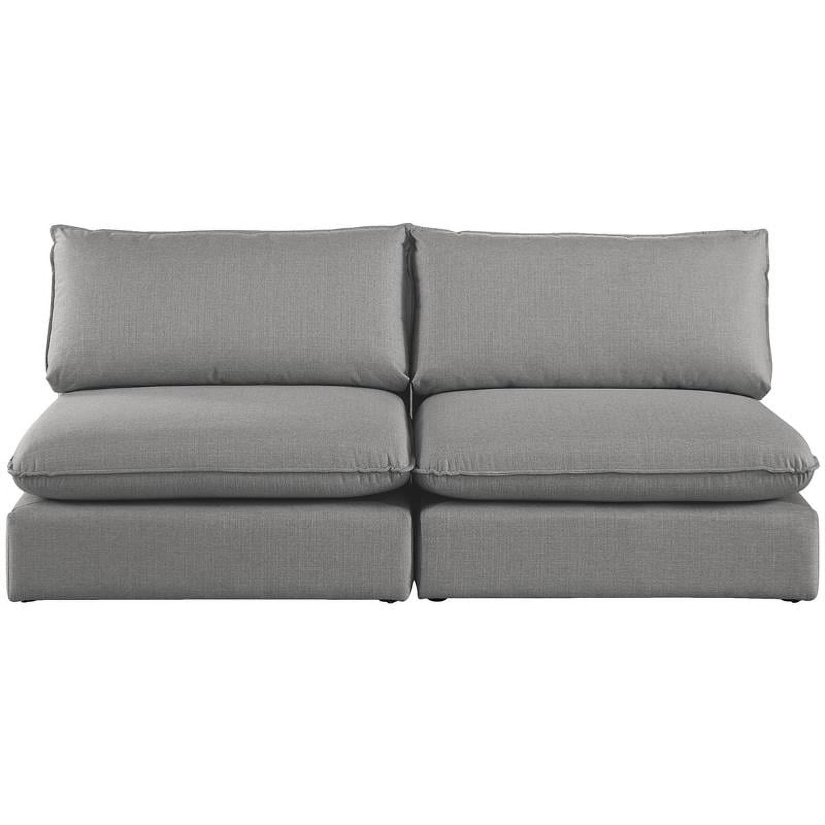 Grey Linen Textured Modular Sofa B644731