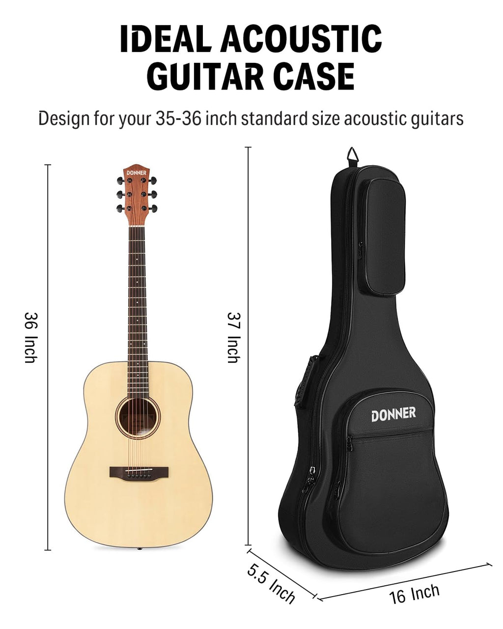 36 Inch Acoustic Guitar Case S713