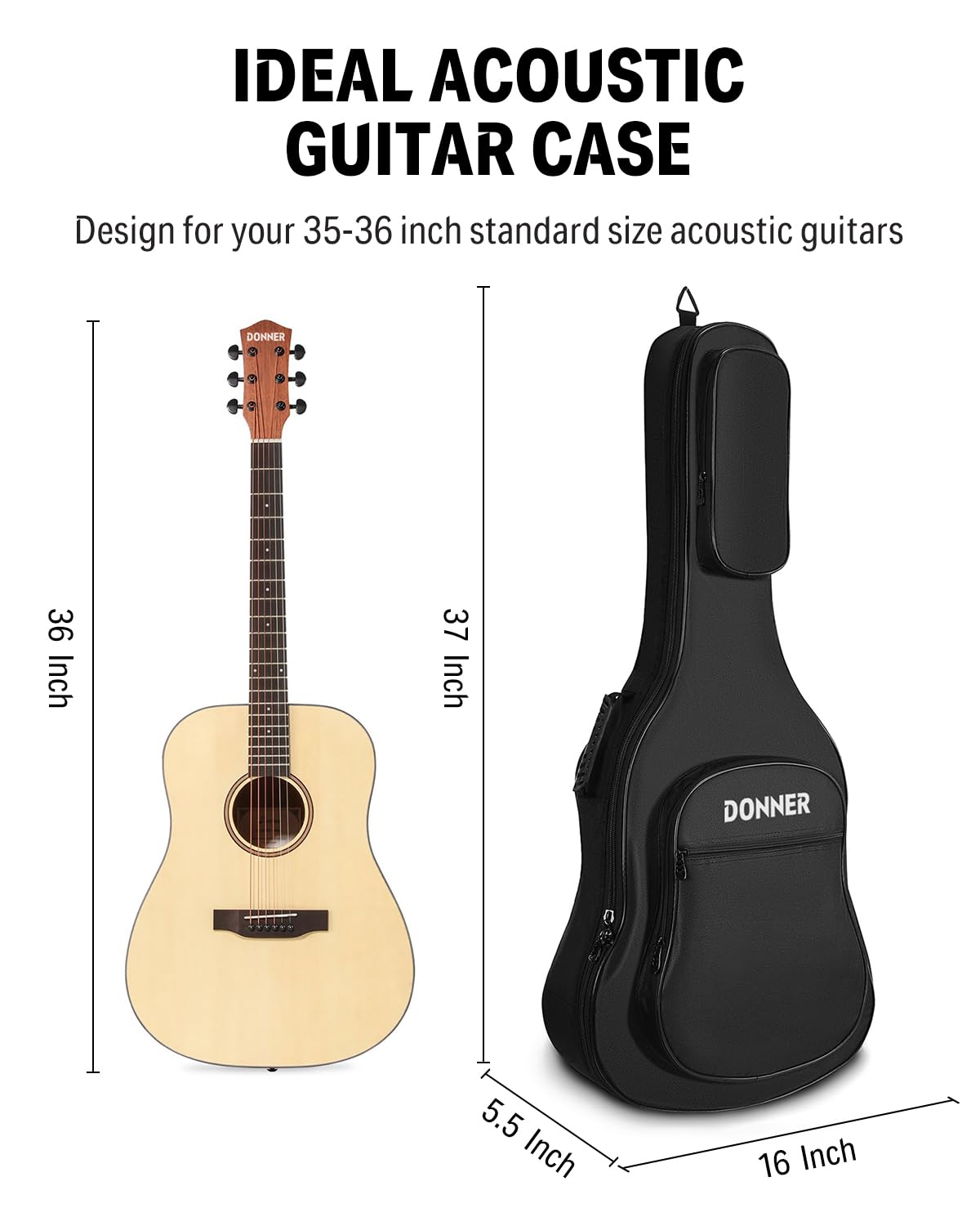 36 Inch Acoustic Guitar Case S713