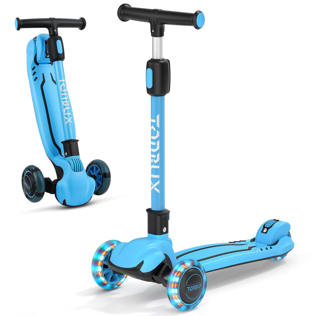 Light Up 3 Wheel Folding Kids Scooter with Adjustable Height P495
