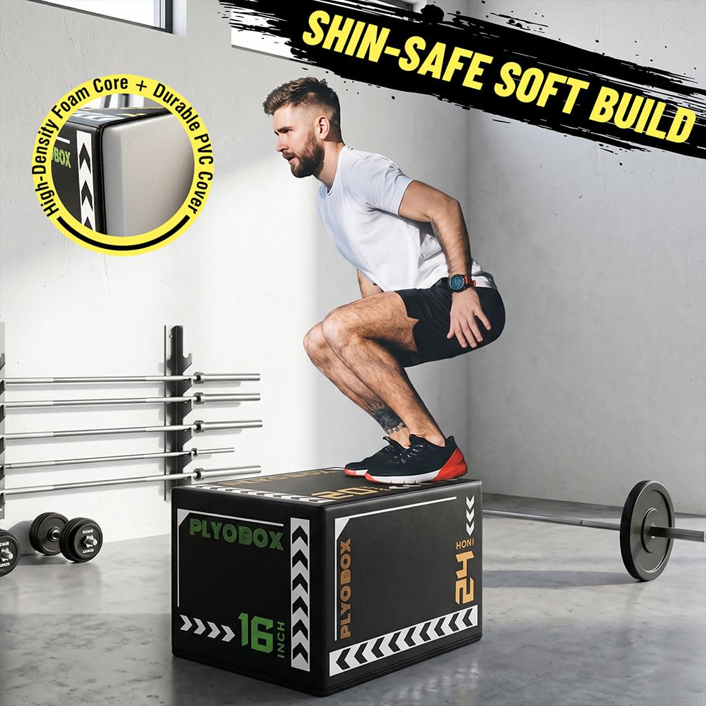 3-in-1 Foam Plyo Box with Non-Slip Cover A489