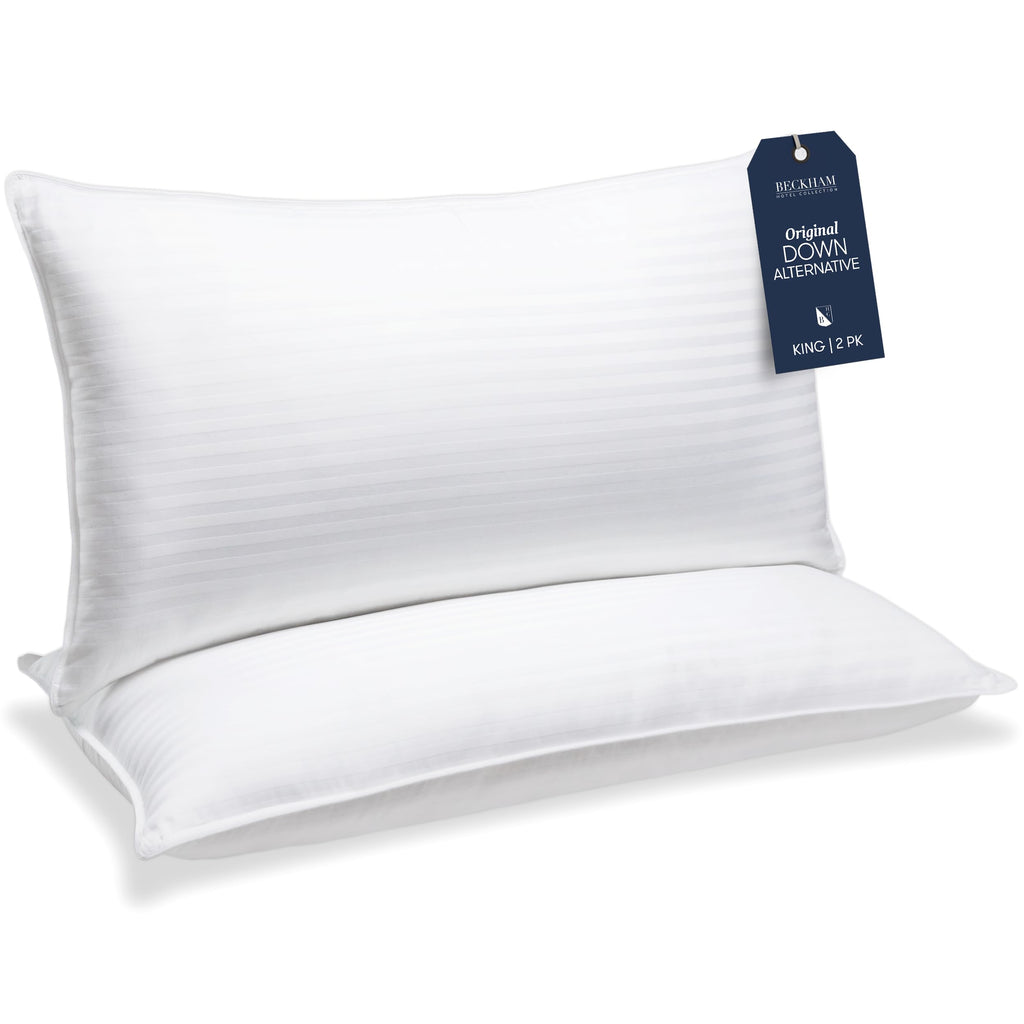 King Size Down Alternative Pillows and Mattress Protector L808