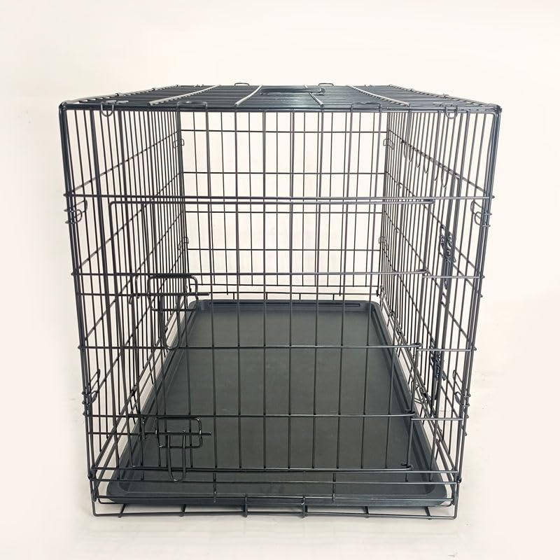 42-Inch Folding Metal Dog Crate with Divider and Tray A51967