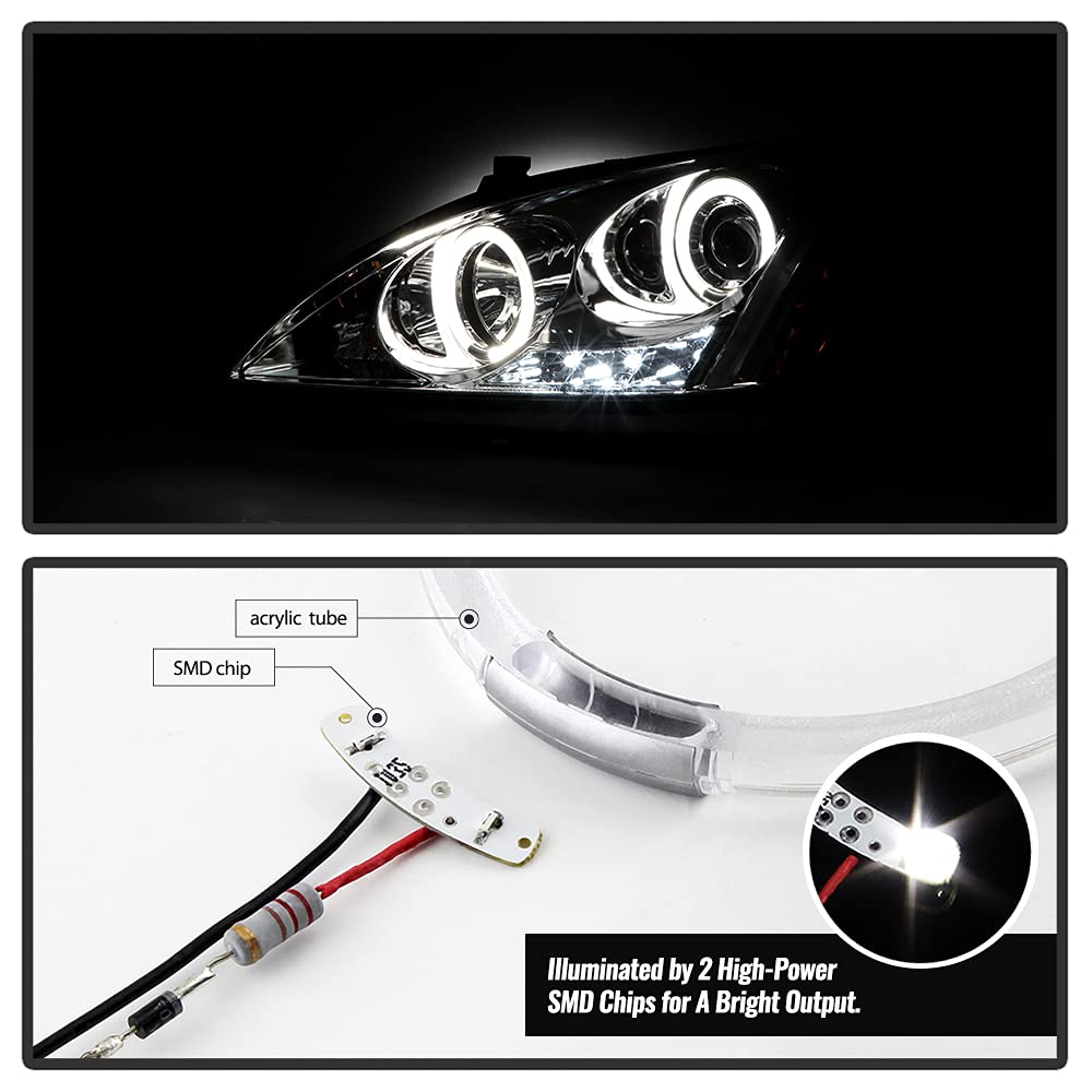 For 2003-2007 Honda Accord LED Projector Headlights, Driver & Passenger Side G89810