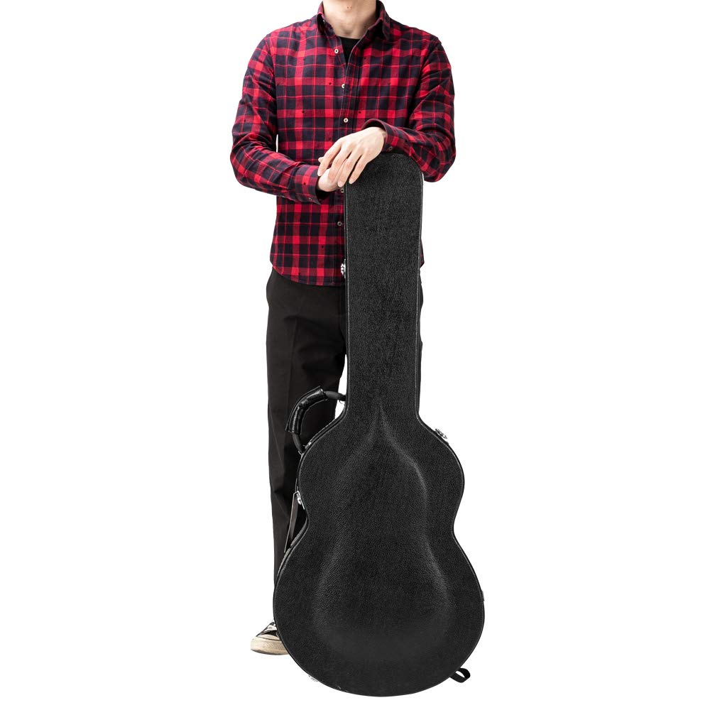 Wooden Hard-Shell Electric Guitar Case with Lock Latch Padding X926