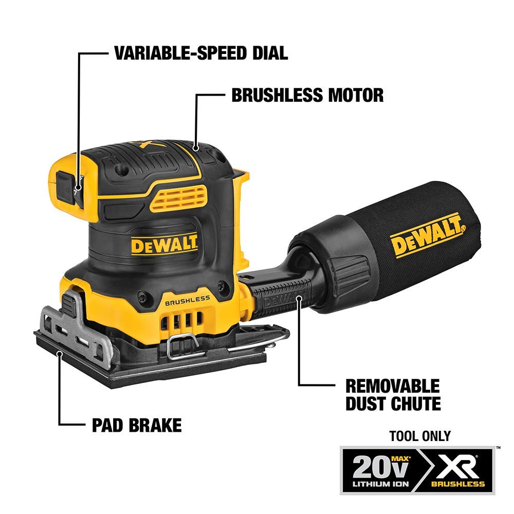 20V MAX Cordless Variable Speed 1/4 Sheet Sander D4101