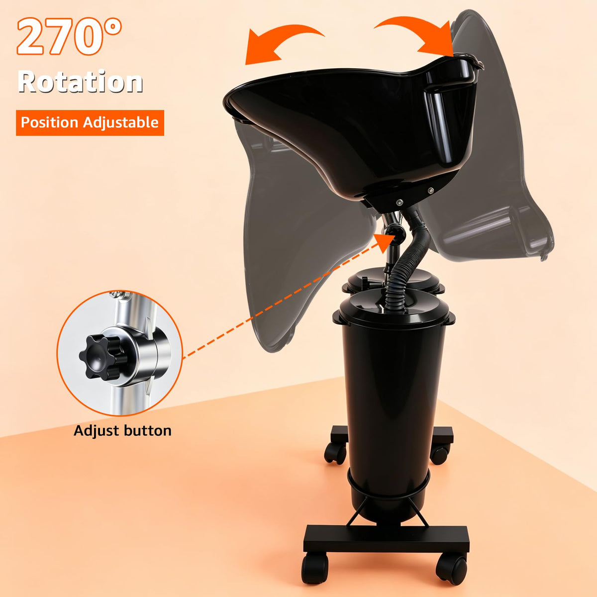 Portable Shampoo Bowl with Electric Pump R30484