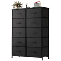 Black 10 Drawer Tall Dresser C303321