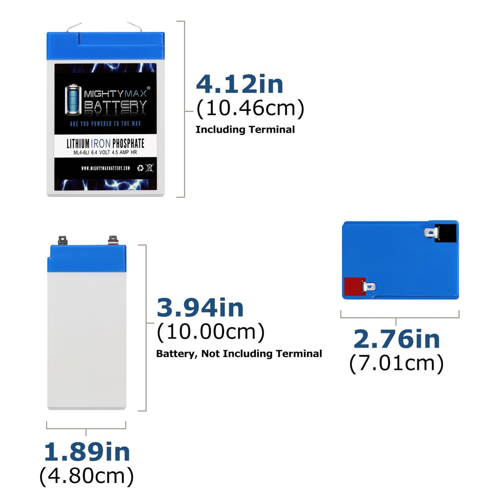 6V 4.5AH Lithium Replacement Battery R421314