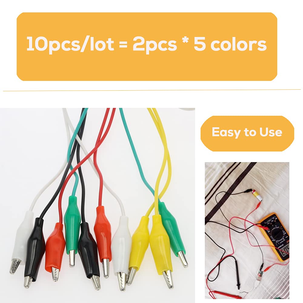 30 PCS Alligator Clips Test Leads Jumper Wires W772266