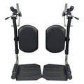 Black Padded Wheelchair Legrest Assembly N491