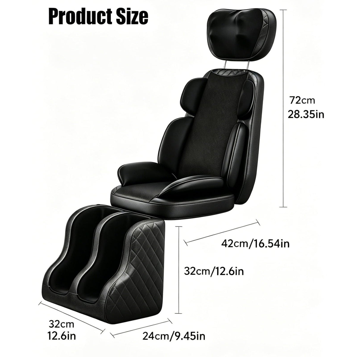 Heated Vibration Full Body Massage Mat B16217