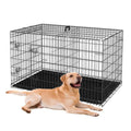 42-Inch Folding Metal Dog Crate with Divider and Tray A51967