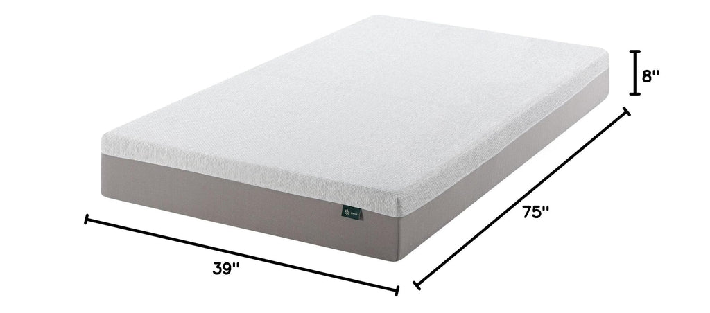 8 Inch Memory Foam Mattress, Twin, Medium Firm J270