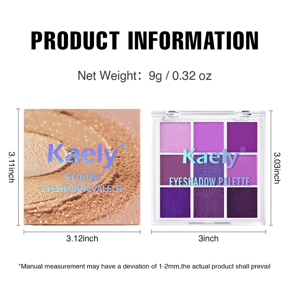 9 Colors Matte Shimmer Metallic Eyeshadow Palette G4333