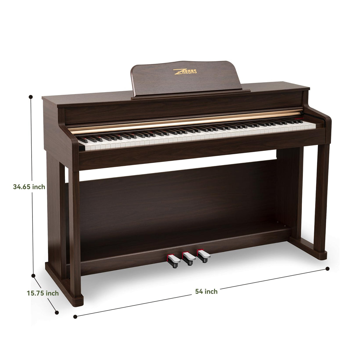 88 Key Full Weighted Digital Piano with Triple Pedal D6009