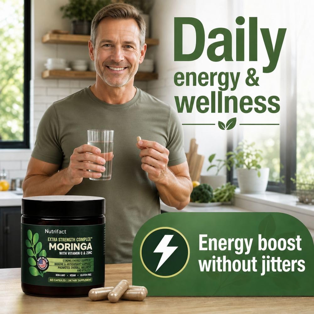 Moringa Capsules with Vitamin C, Zinc & L-Lysine E45332