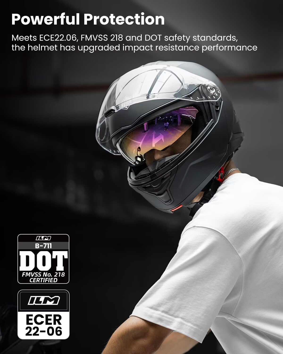 Motorcycle Helmet Modular Full Face U328541