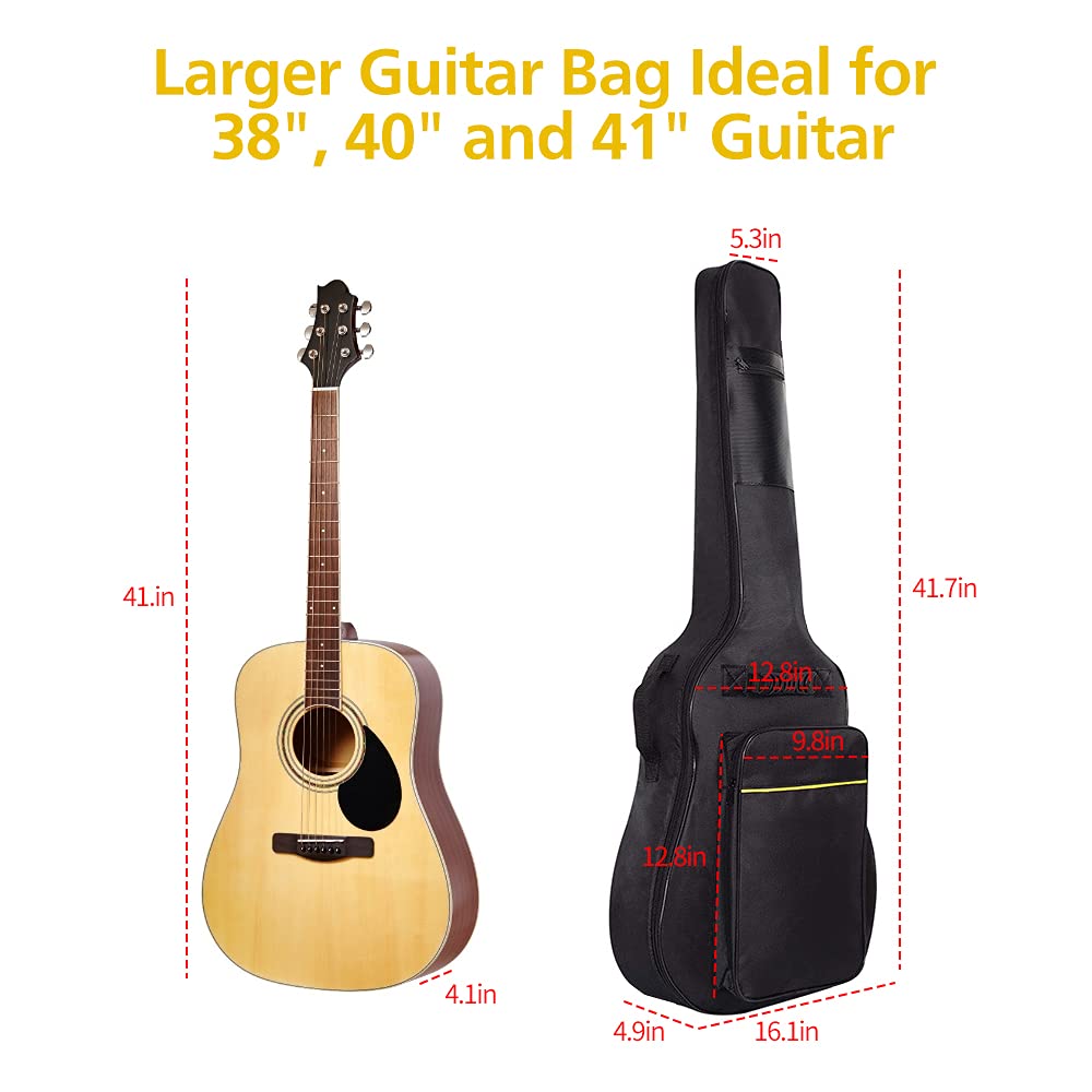 1/2/3 Pack 38-41 Inch Electric & Acoustic Guitar Bags R345