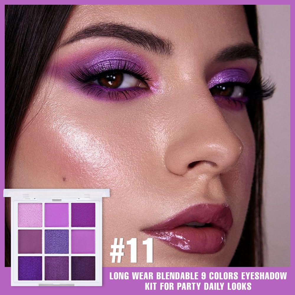 9 Colors Matte Shimmer Metallic Eyeshadow Palette G4333