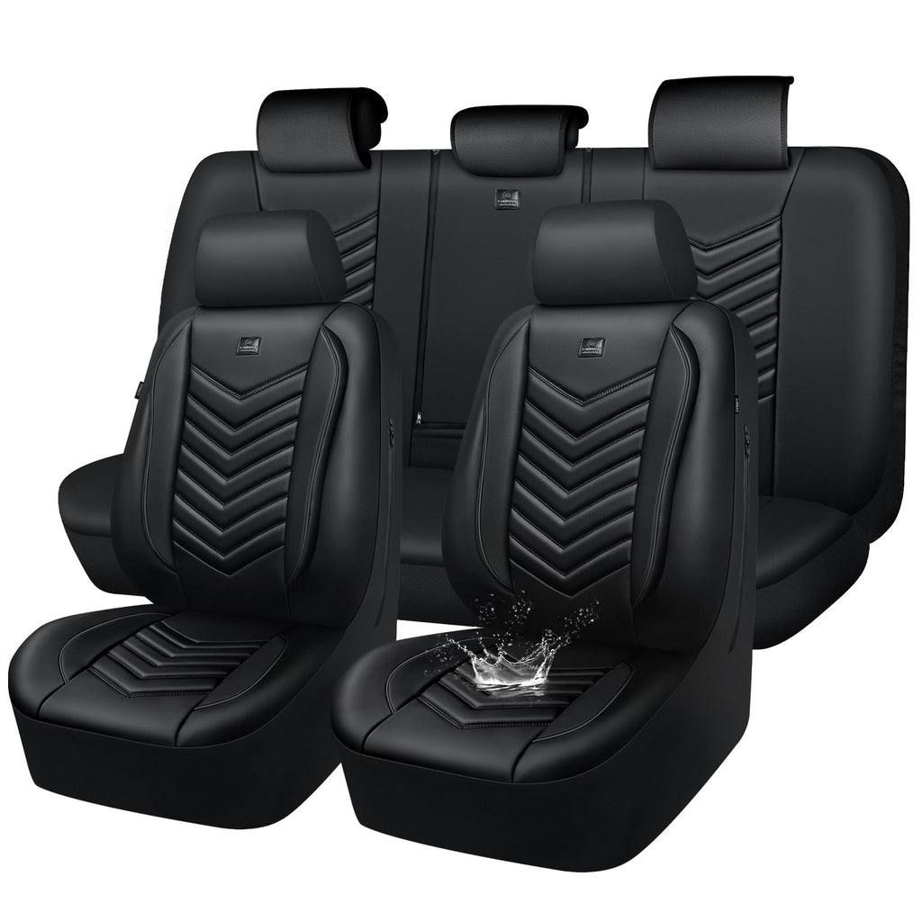 3D Foam Faux Leather Seat Covers Full Set B645