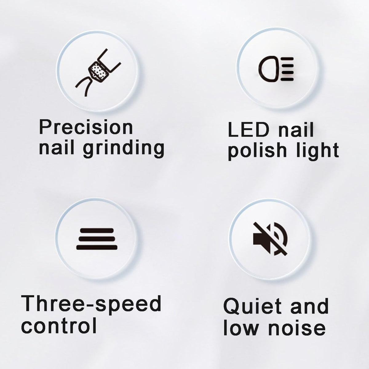 Electric Pet Nail Grinder, Low Noise, 3-Speed, Diamond Grinding Head H32912