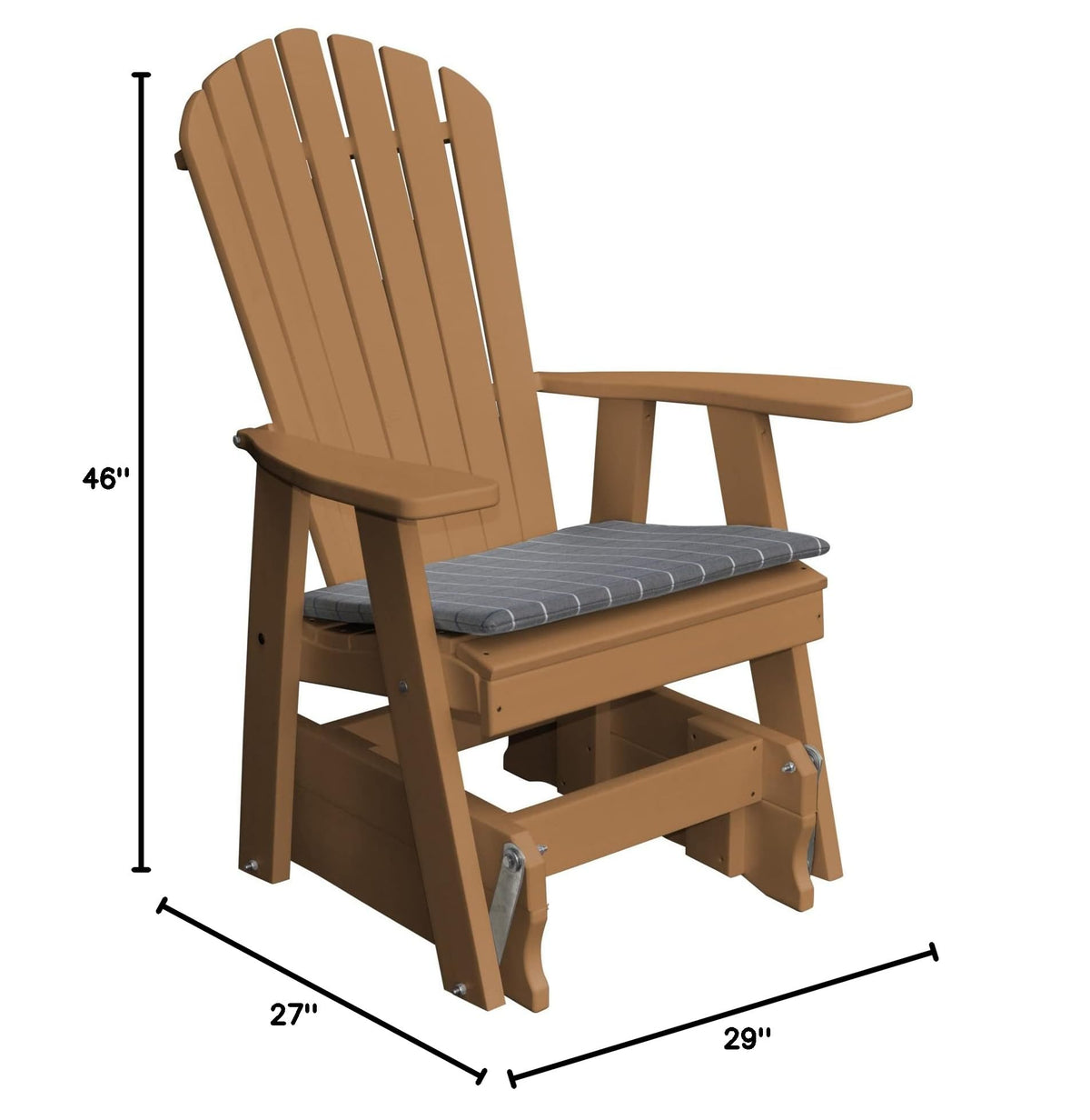 Cedar Adirondack Gliding Chair R152