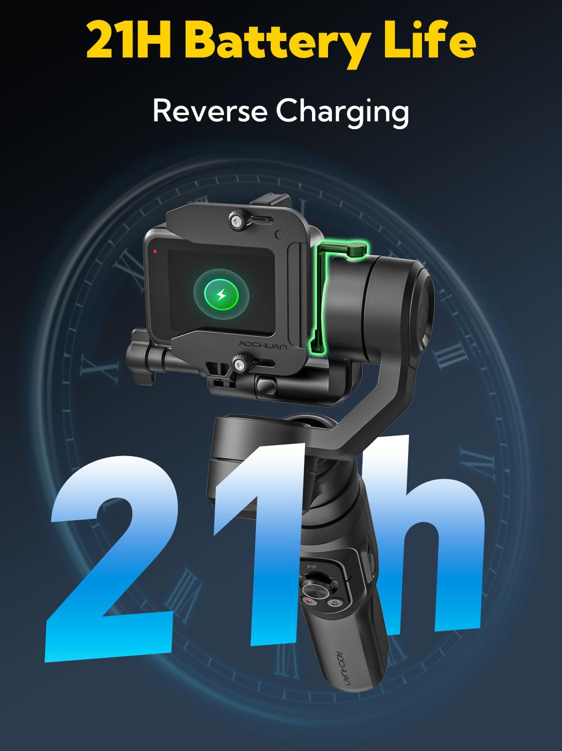 3-axis Handheld Gimbal Stabilizer with Extension Rod T4327