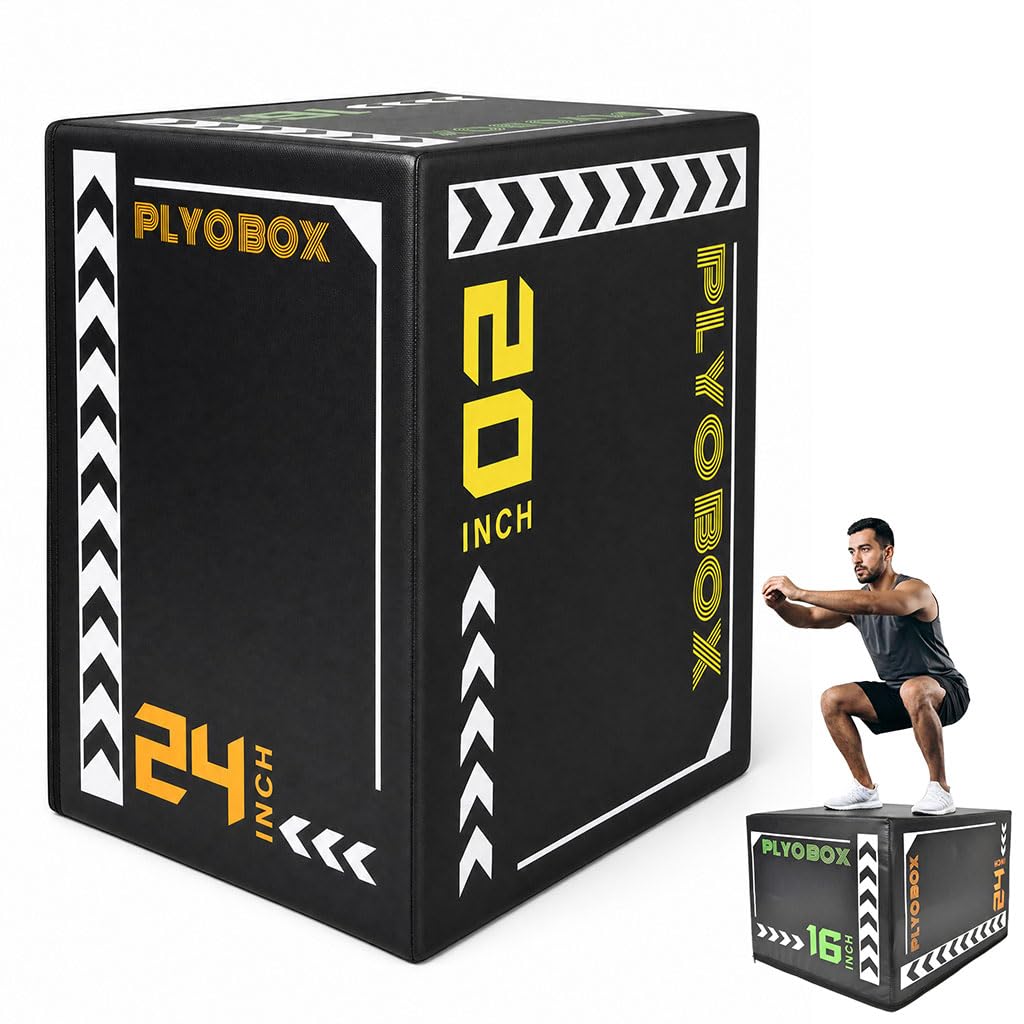 3-in-1 Foam Plyo Box with Non-Slip Cover A489