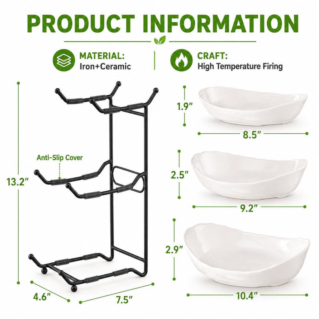 3 Tier Ceramic Fruit Bowl L773