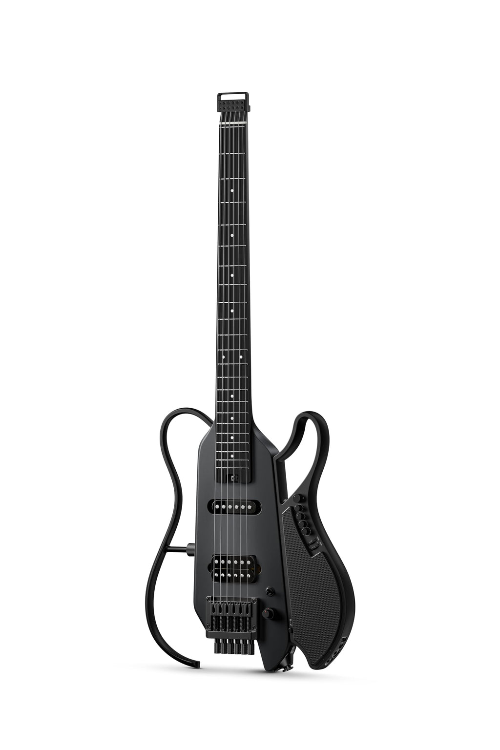 Black Headless Electric Guitar with Detachable Speaker Q135