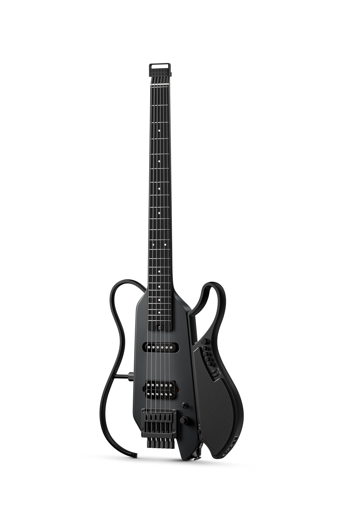 Black Headless Electric Guitar with Detachable Speaker Q135