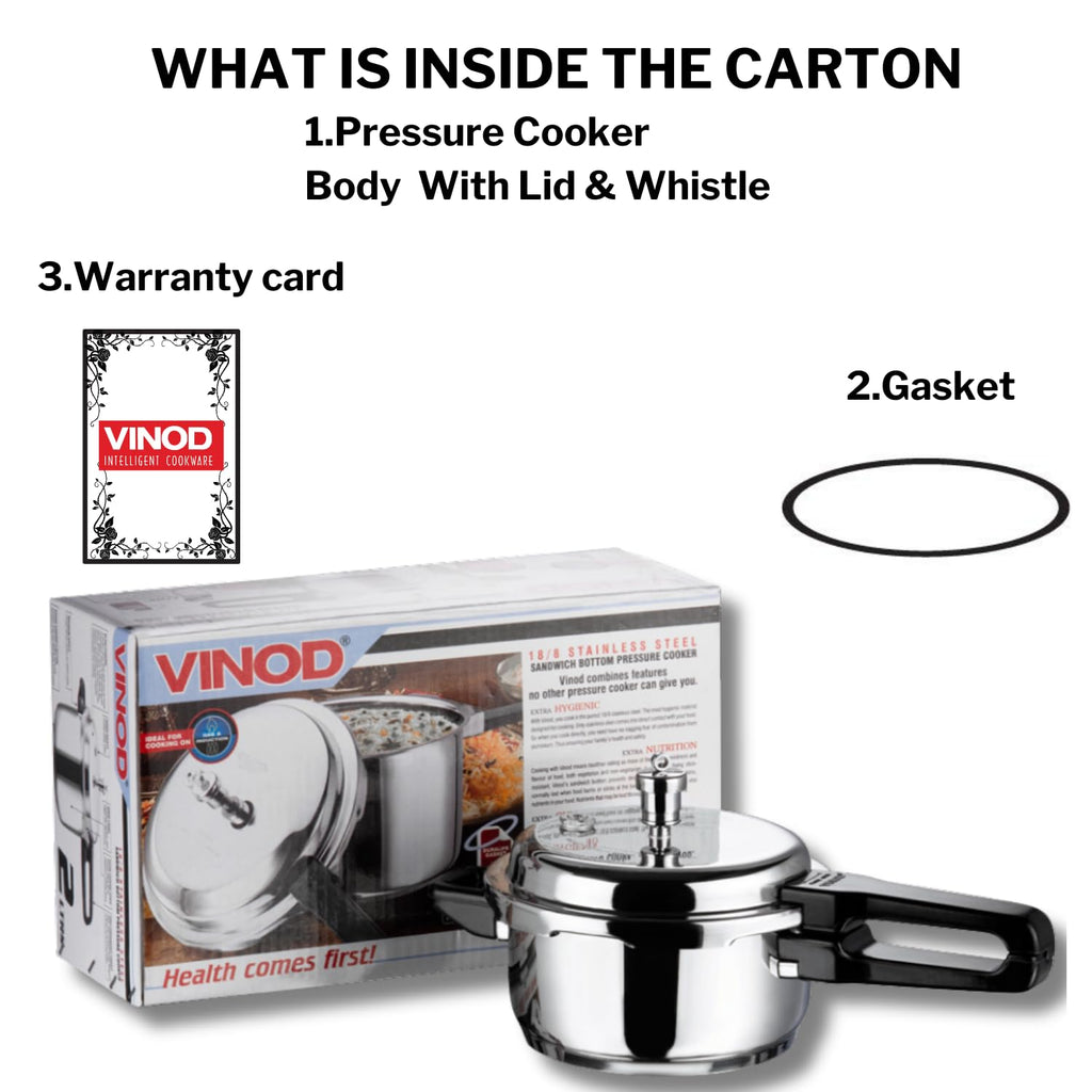 Stainless Steel 2-Liter Pressure Cooker Q5389