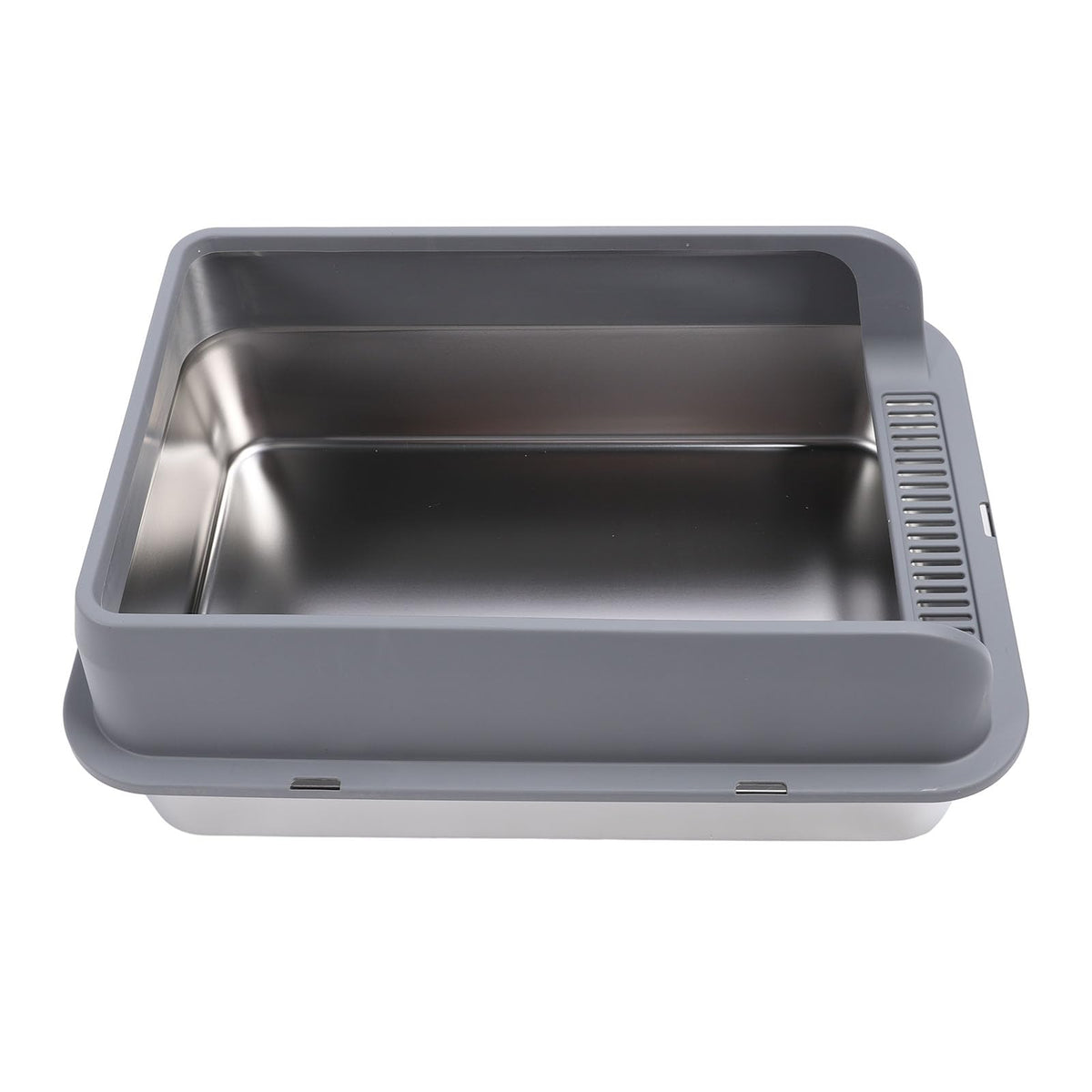 Stainless Steel Enclosed Cat Litter Box with Lid Y412635