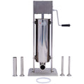 Stainless Steel 15LB Vertical Sausage Stuffer with 4 Stuffing Tubes F149960