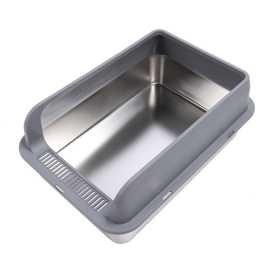 Stainless Steel Enclosed Cat Litter Box with Lid Y412635